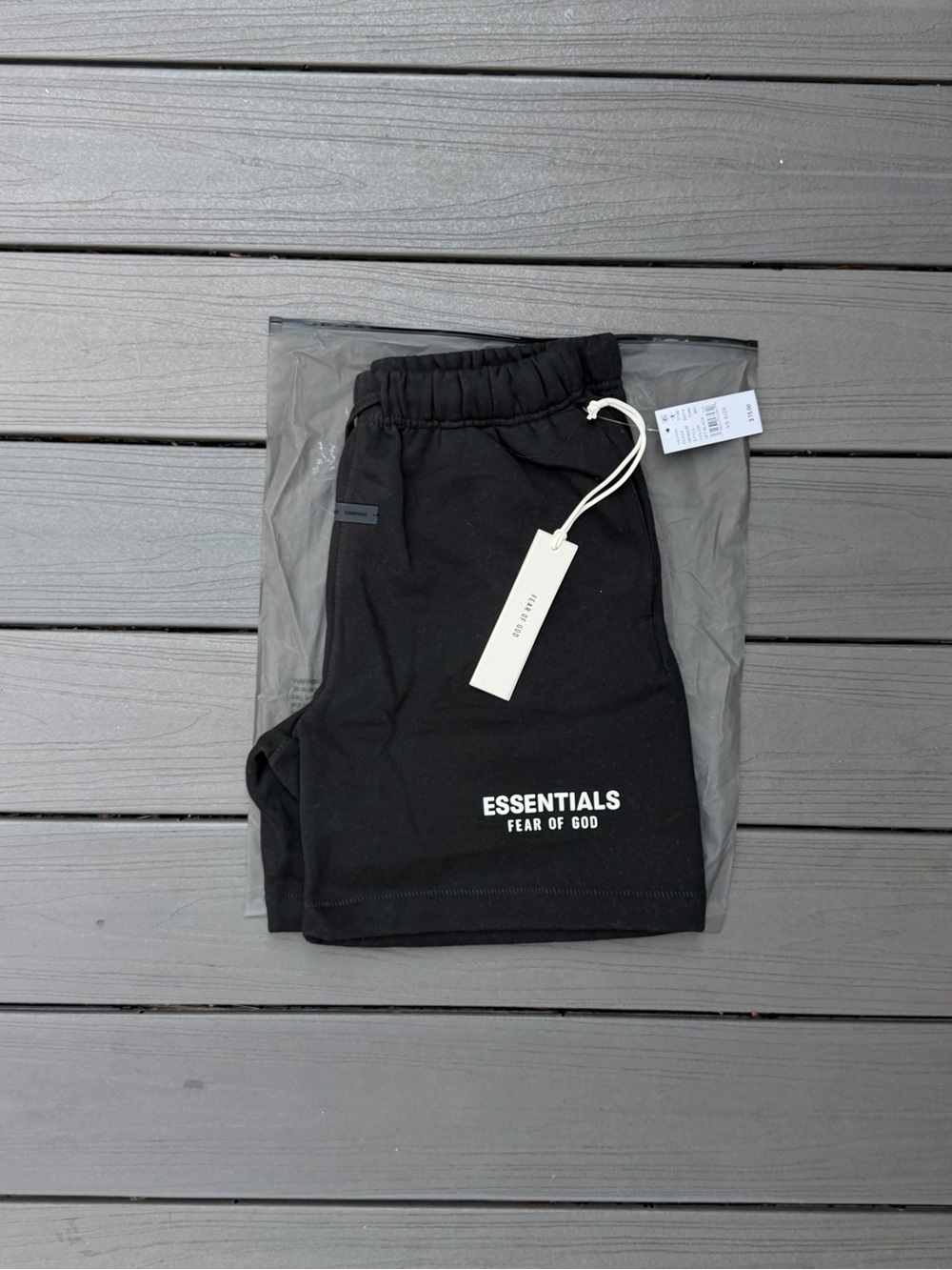 Fear of God ESSENTIALS Men's Black Logo Athletic Shorts